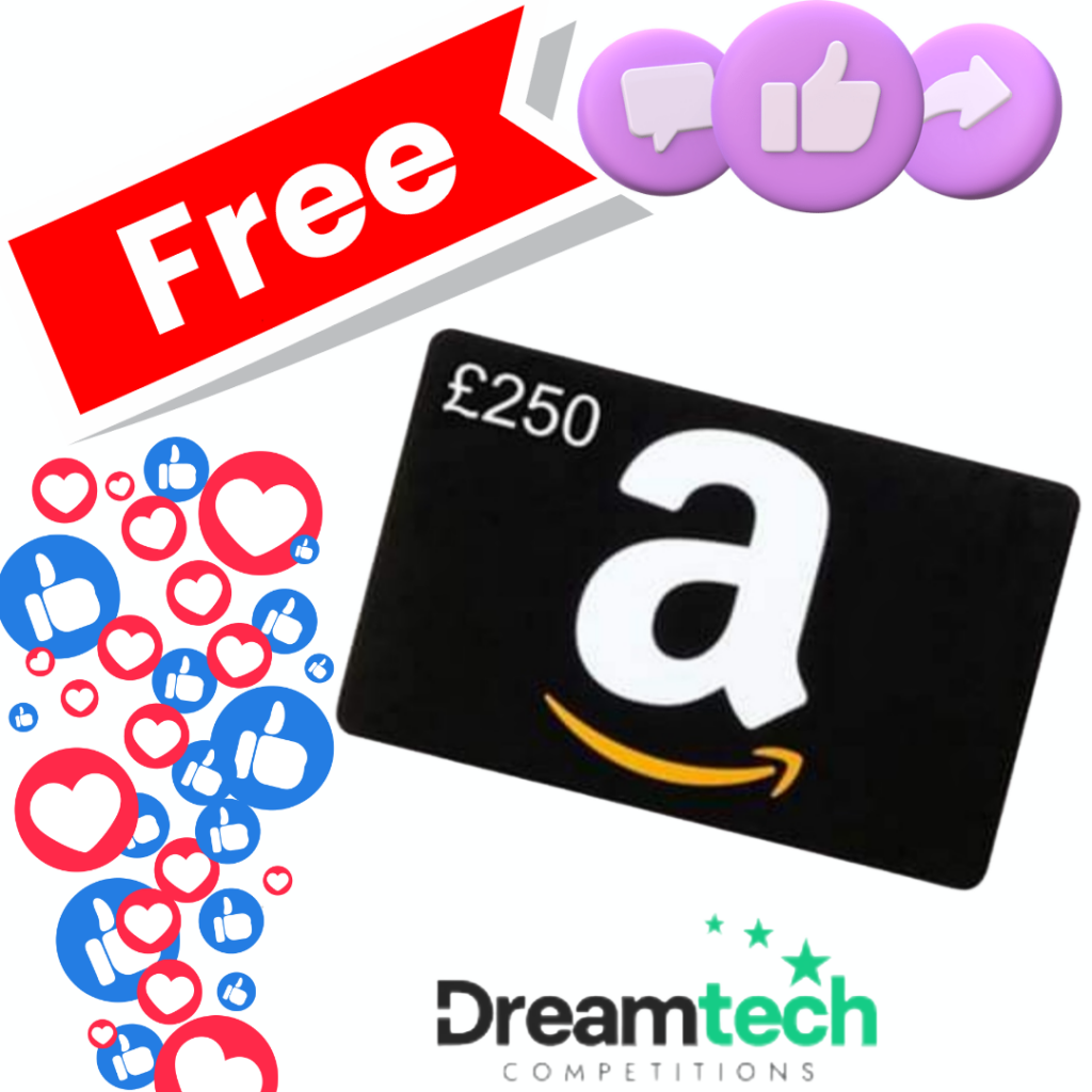 WIN a £250 Amazon Voucher For FREE This Sunday JUST GRAB A TICKET