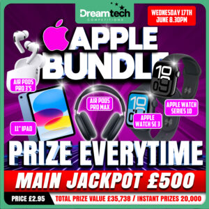 Apple Tech l Prize Everytime l 20,000 Prizes